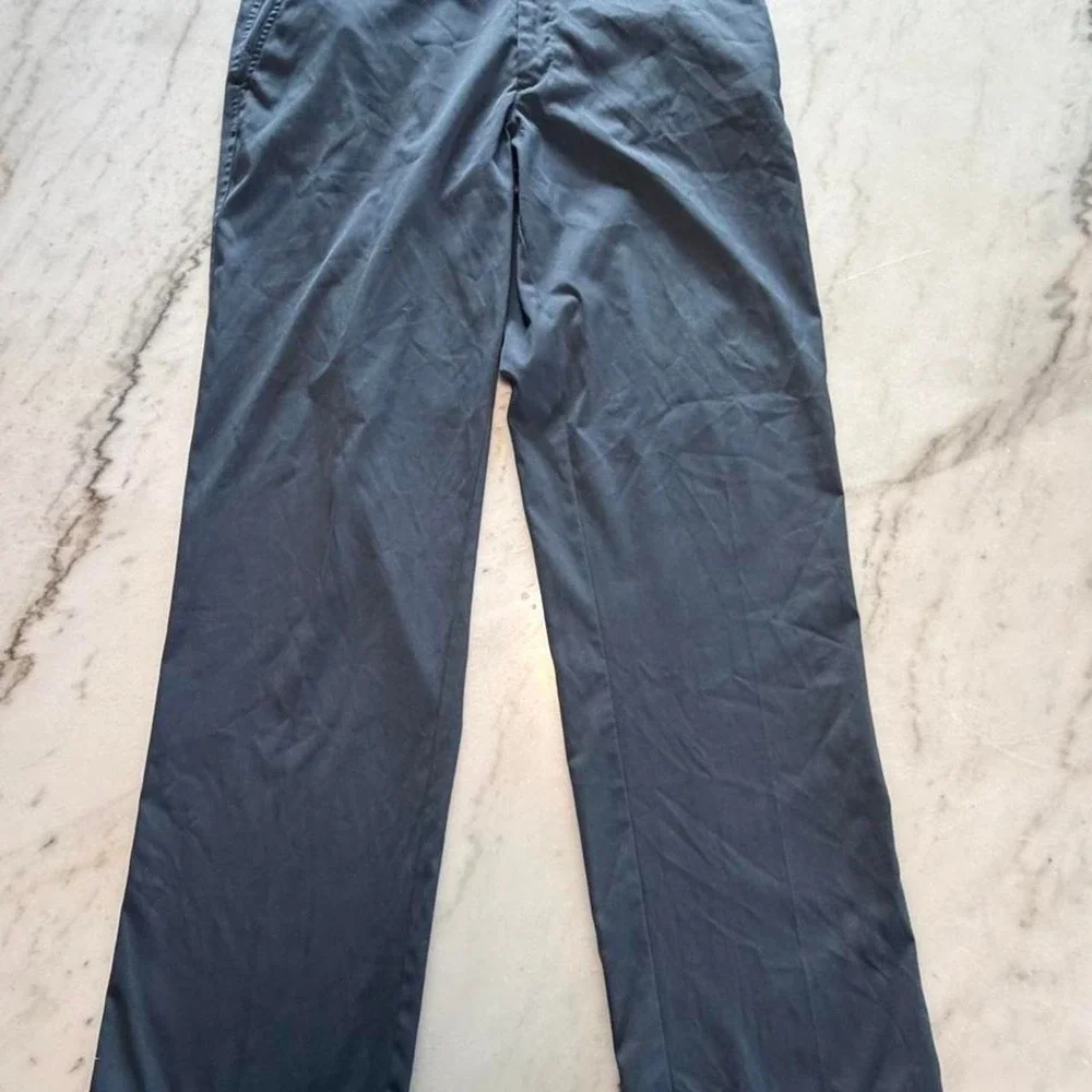 Nike Golf Pants Mens 34x34 Medium Black Fit Dry Flat Front Golfing Trousers